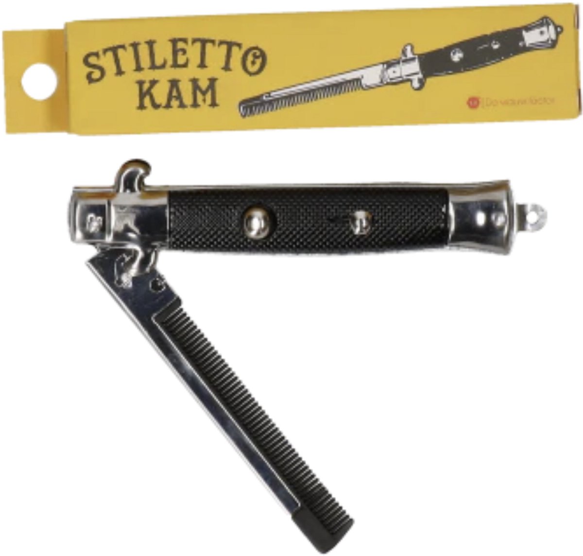 Stiletto kam - Zwart
