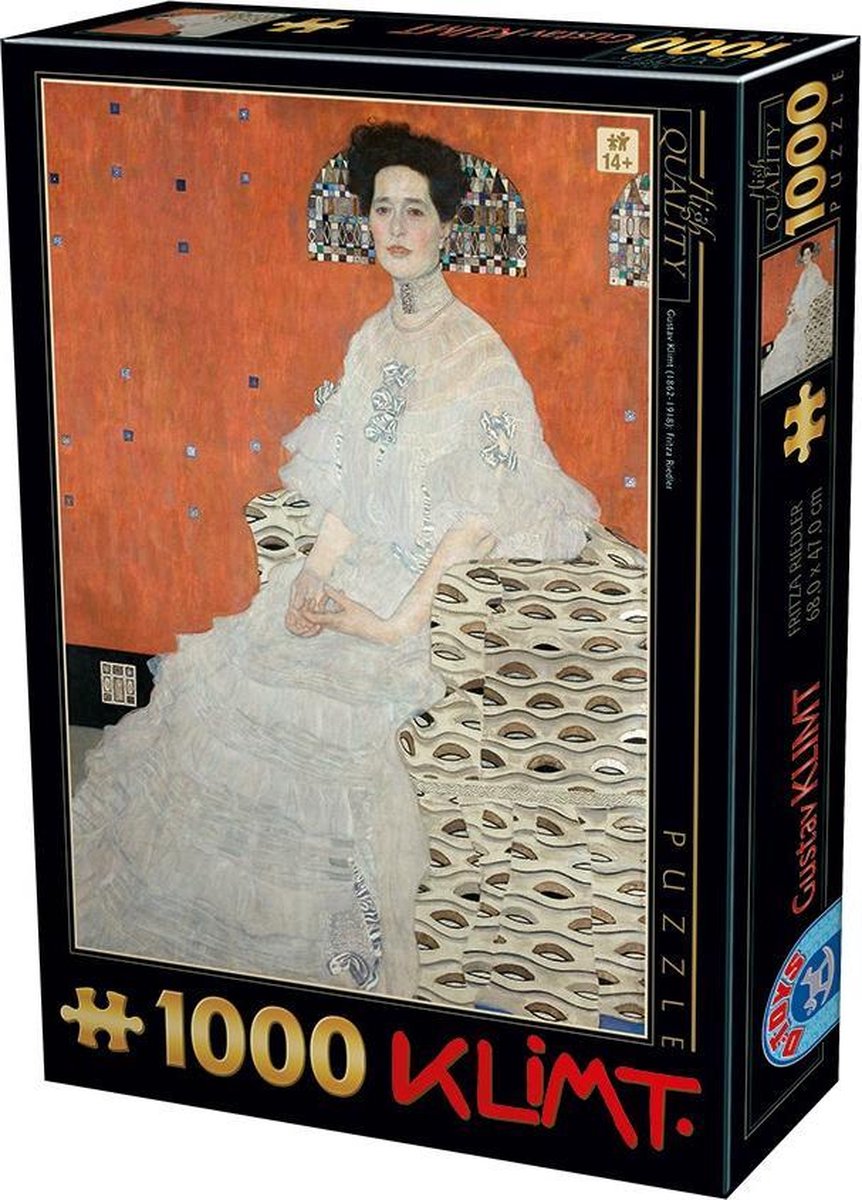 Klimt - Fritza Riedler (1000 stukjes, kunst puzzel)