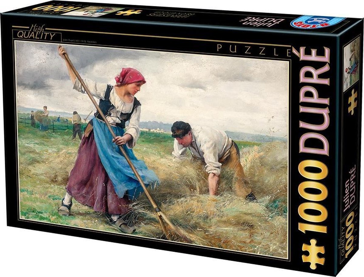 kunst puzzel Dupre - Het hooien van gras (1000)