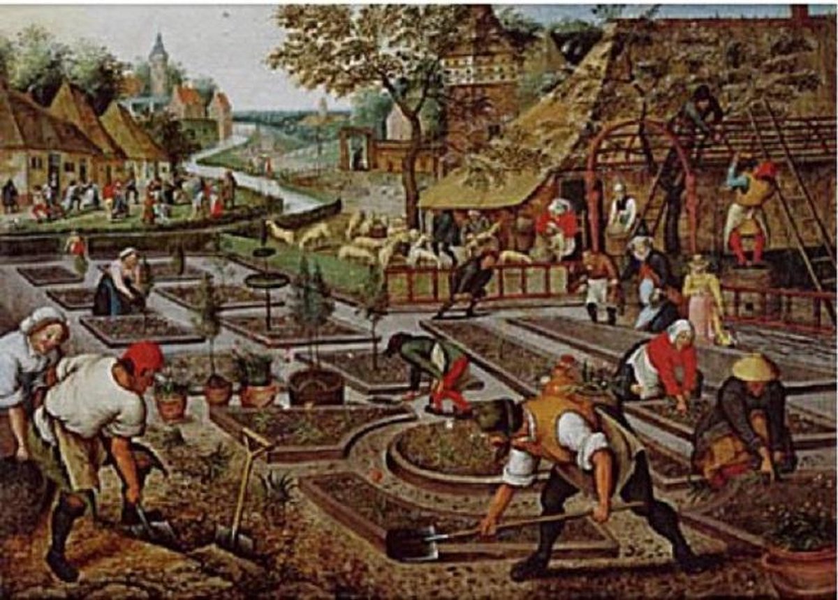 kunst puzzel Pieter Breugel - Lente (1000)