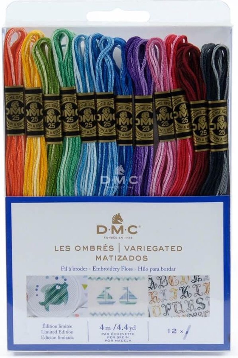 DMC Mouline Splijtzijde Assortiment 12 x 8 meter Variegated