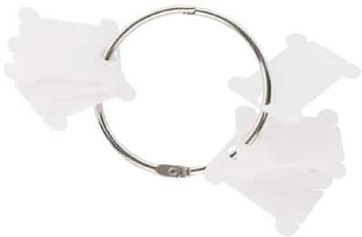 Dmc garenkaartjes 28 stuks kunststof aan Ring