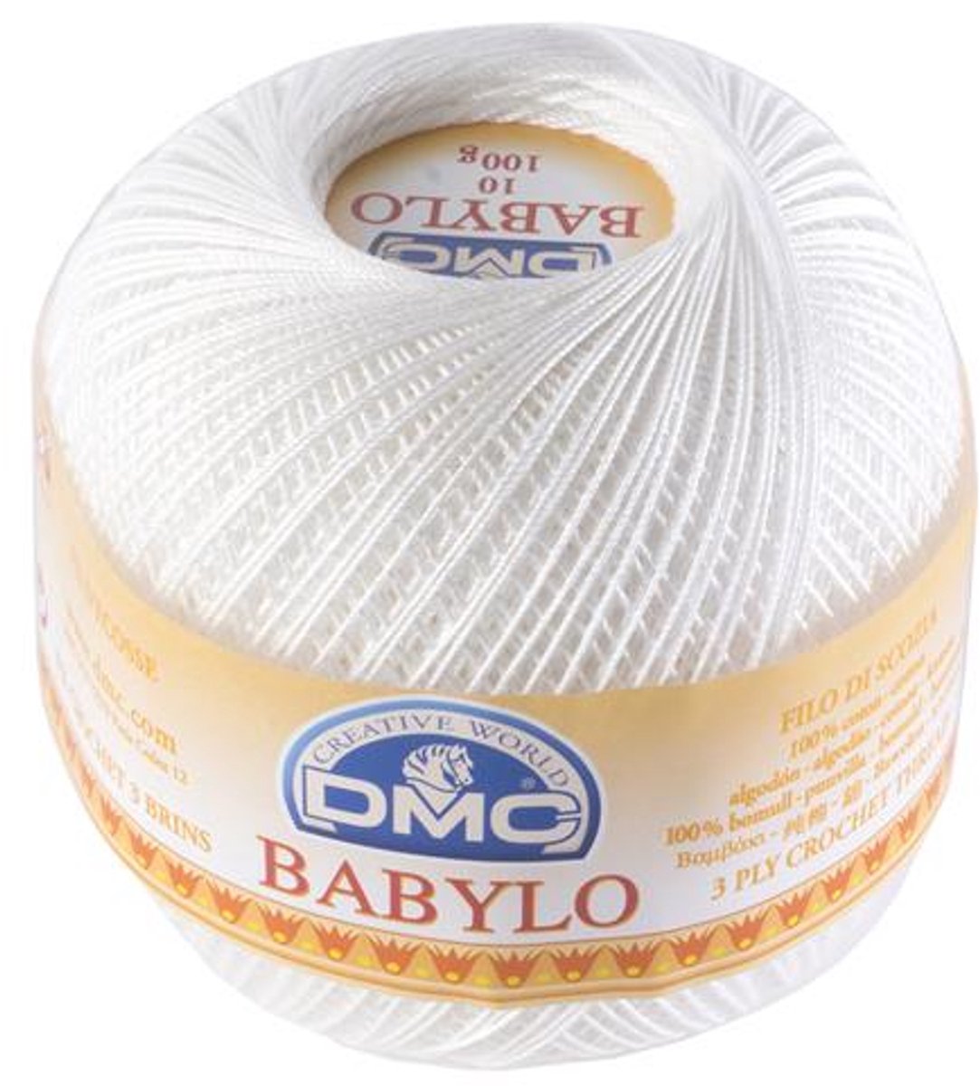 DMC Babylo haakgaren no. 30 Blanc 100 gram