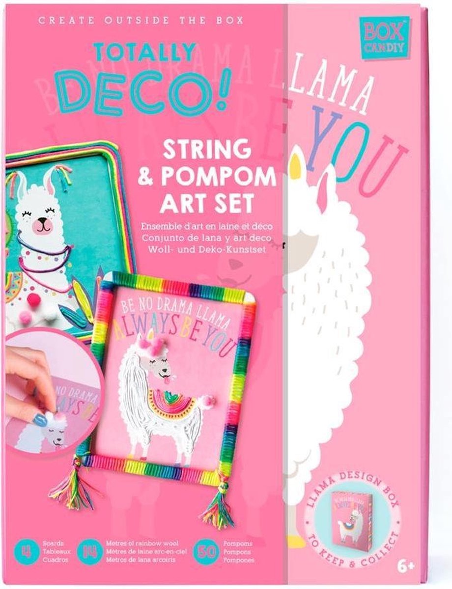 Dam Knutselset Lama Junior 23 Cm Wol Roze 60-delig