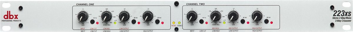 DBX 223XS crossover - Dynamische processor