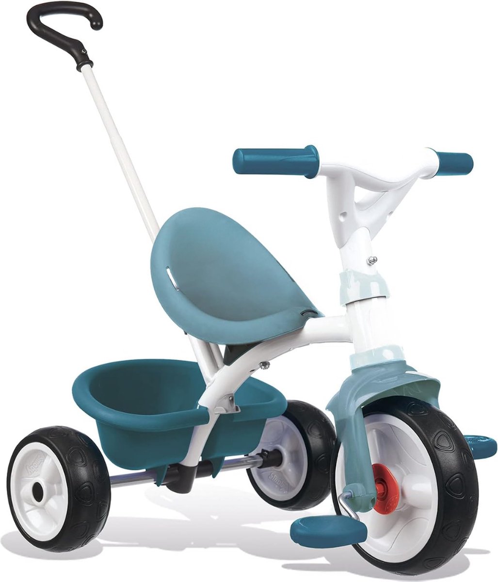 DD Driewieler met Duwstang - Kinderfiets - Loopfiets - Balance Bike - 68x52x52cm - Blauw