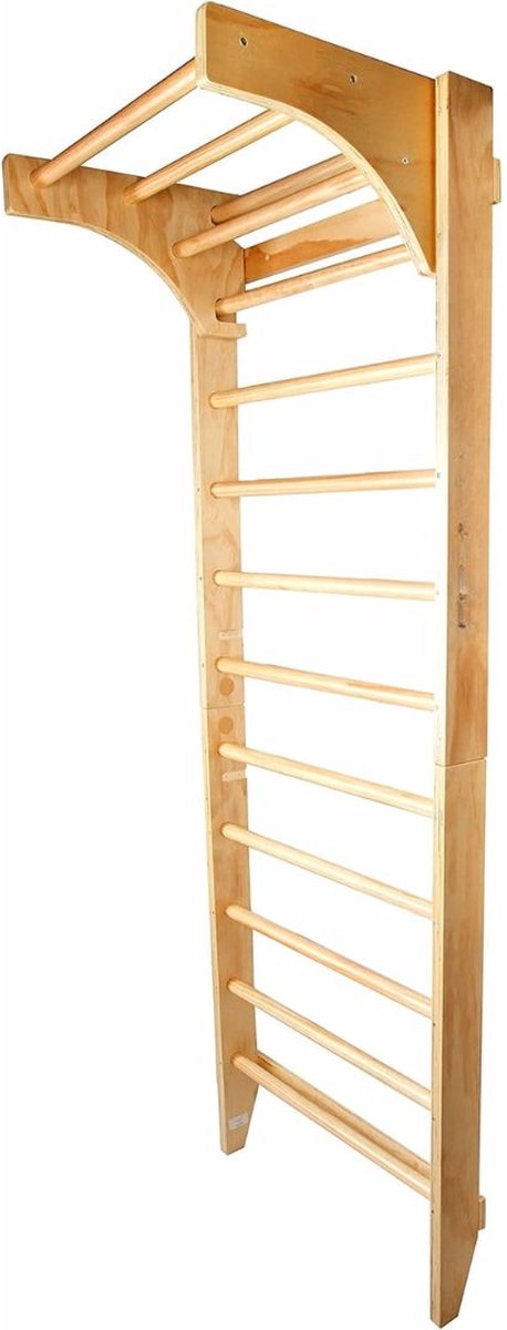     Binnen - Pikler - Wandklimrek - Turnrek - 220x80x57cm - Bruin