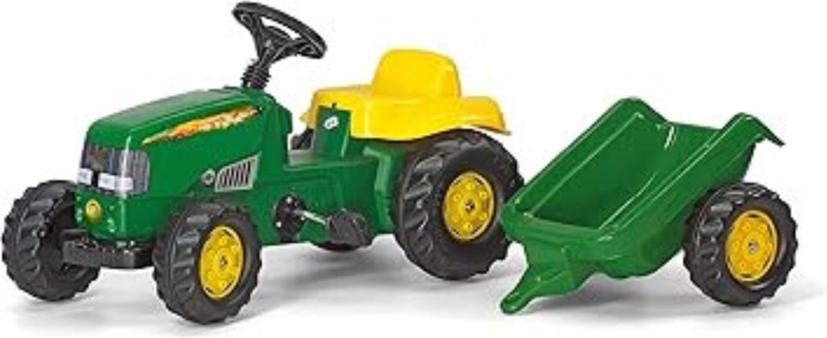  ® Looptractor -   - Loop Tractor - met Aanhangwagen - 142x47x52cm - Groen