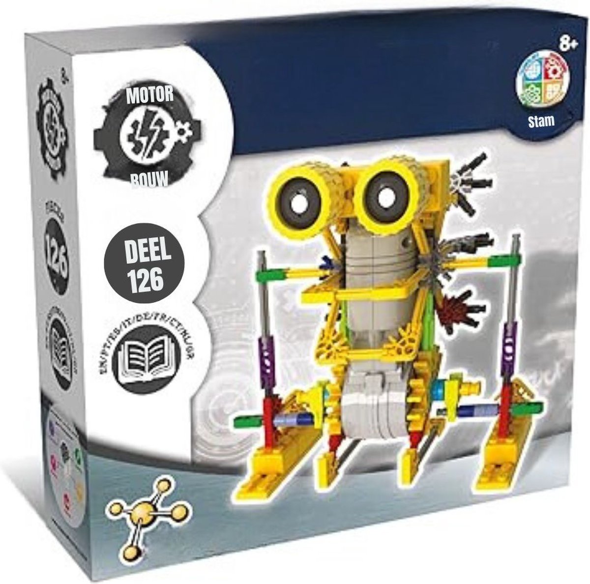  ® Robot Bouwpakket - Educatief Speelgoed - Robot Speelgoed - 23x7x22cm - Veelkleurig