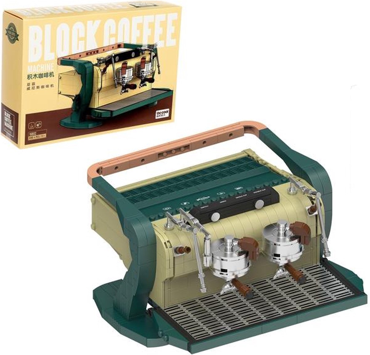 DECOOL 16802 - Venetië Espresso - Koffie Machine - Bouwset - Past op alle bekende merken - 648 onderdelen