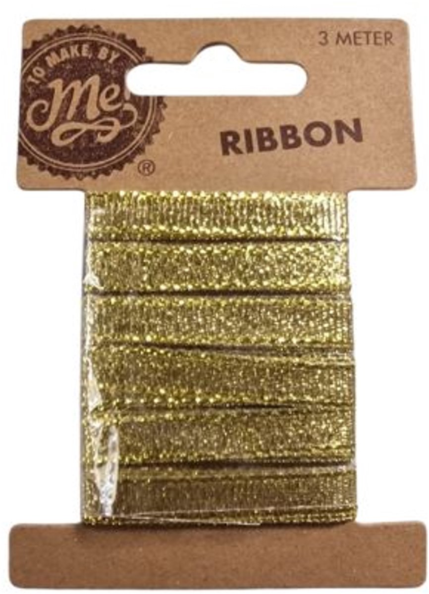 Lint goud - smal - 3 meter