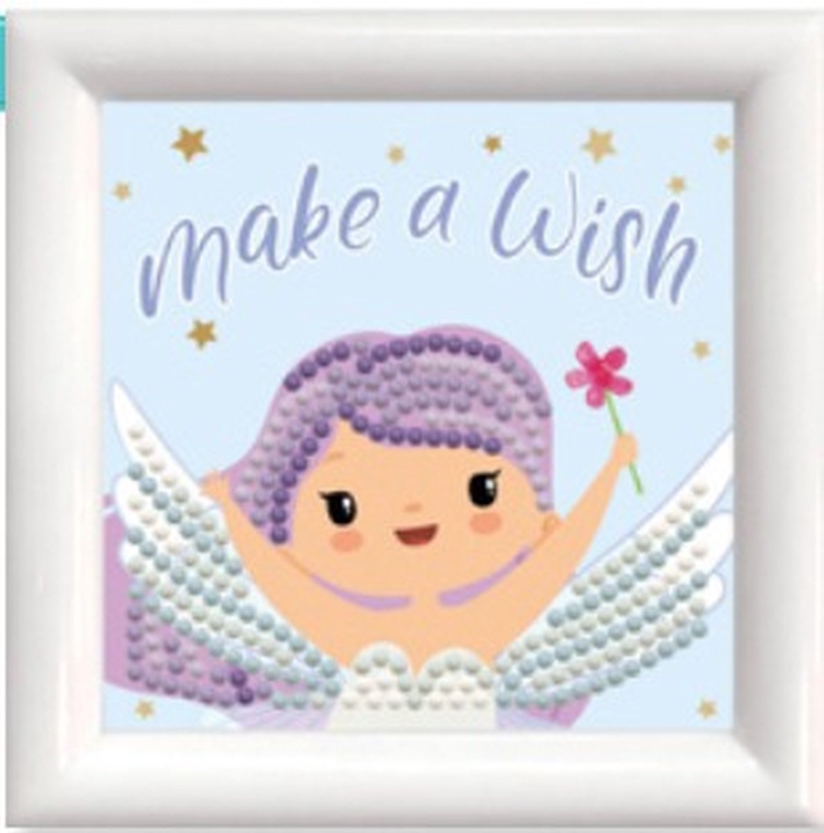 DD1.046F DIAMOND DOTZ Kit with Frame - 9x9cm - Fairy Kit with Frame