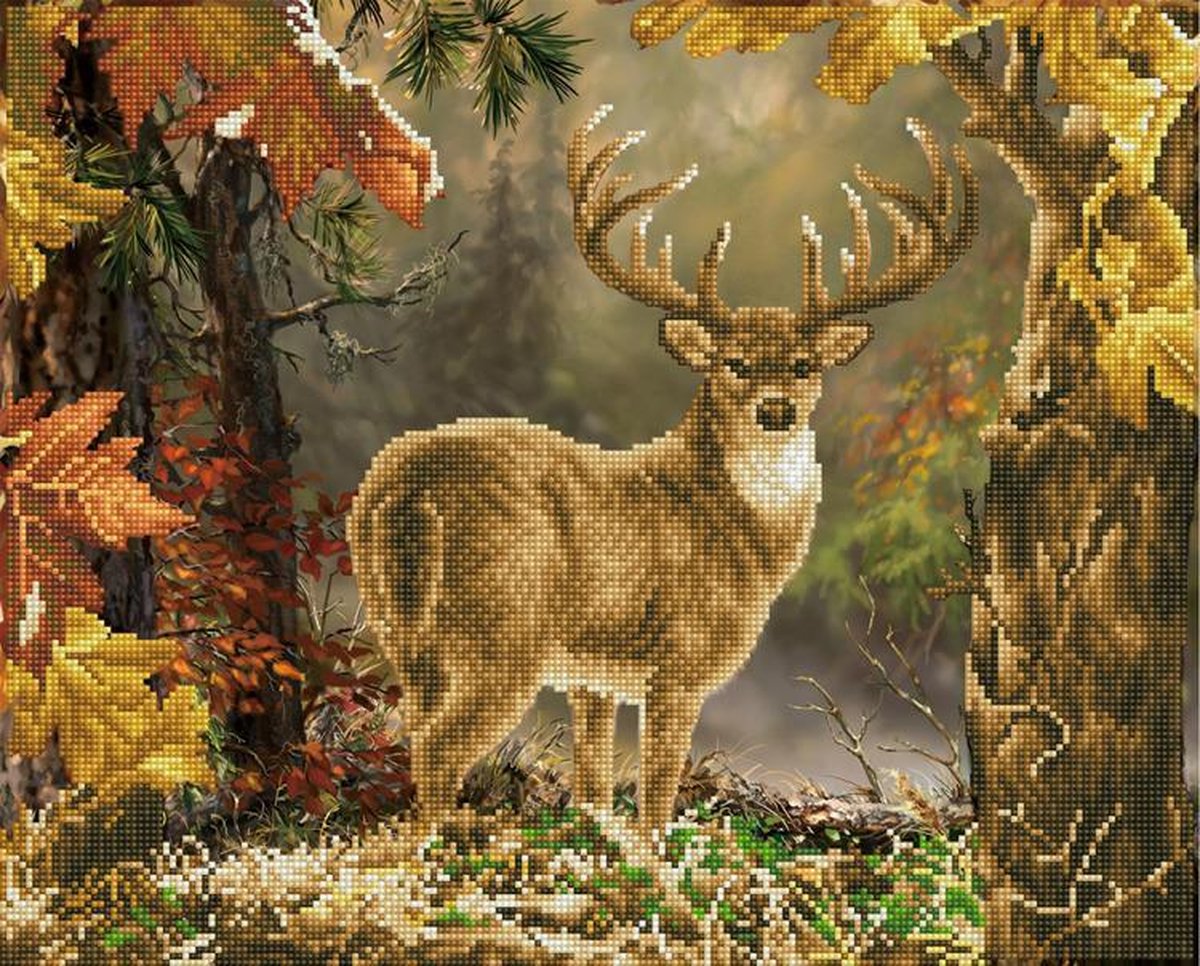 DD10.027 DIAMOND DOTZ® - 42x52cm - Prince of the Forest