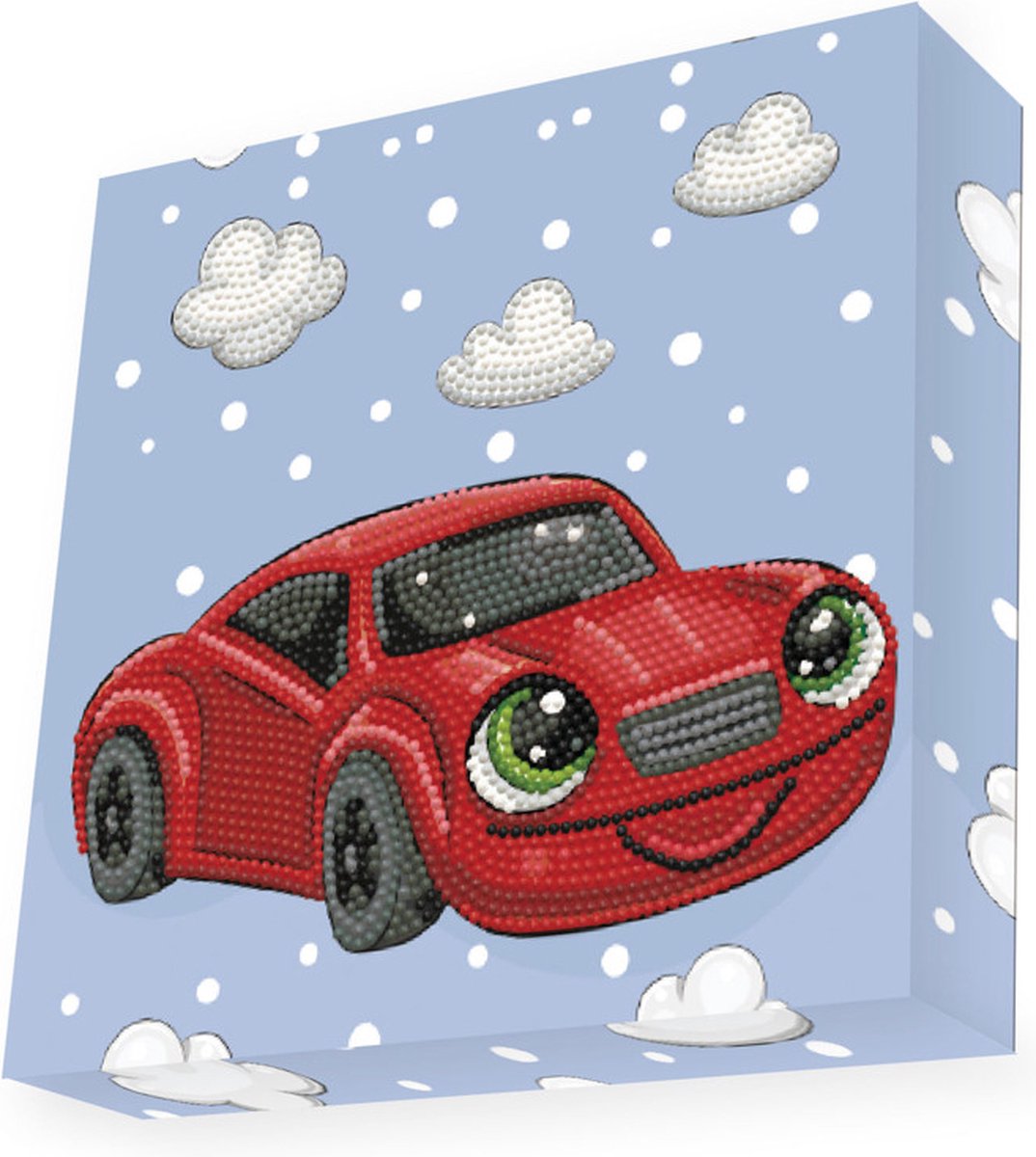 Knutselpakket met Ronde Steentjes, Dotz voor Volwassenen, Hobbypakket voor Kinderen Vanaf 8 Jaar - DBX.042 DOTZ - BOX Diamond Dotting kit - 22x22cm - Sporty