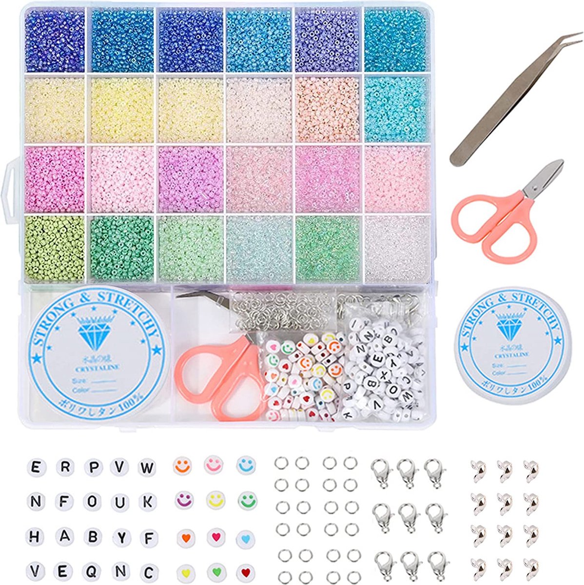 DIY kralen Cadeau set – Voor meisjes vrouwen – DIY - diy sieraden handgemaakte kleurrijke set - alles wat je nodig hebt accessoires set