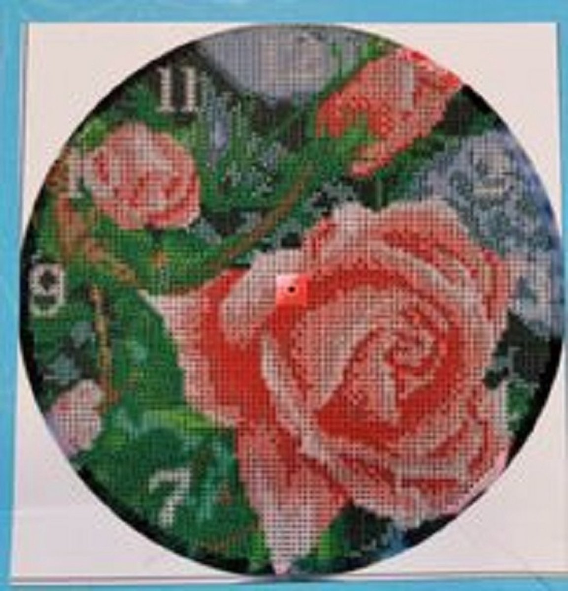 Diamond Painting klok - Klok om te painten - Rozen