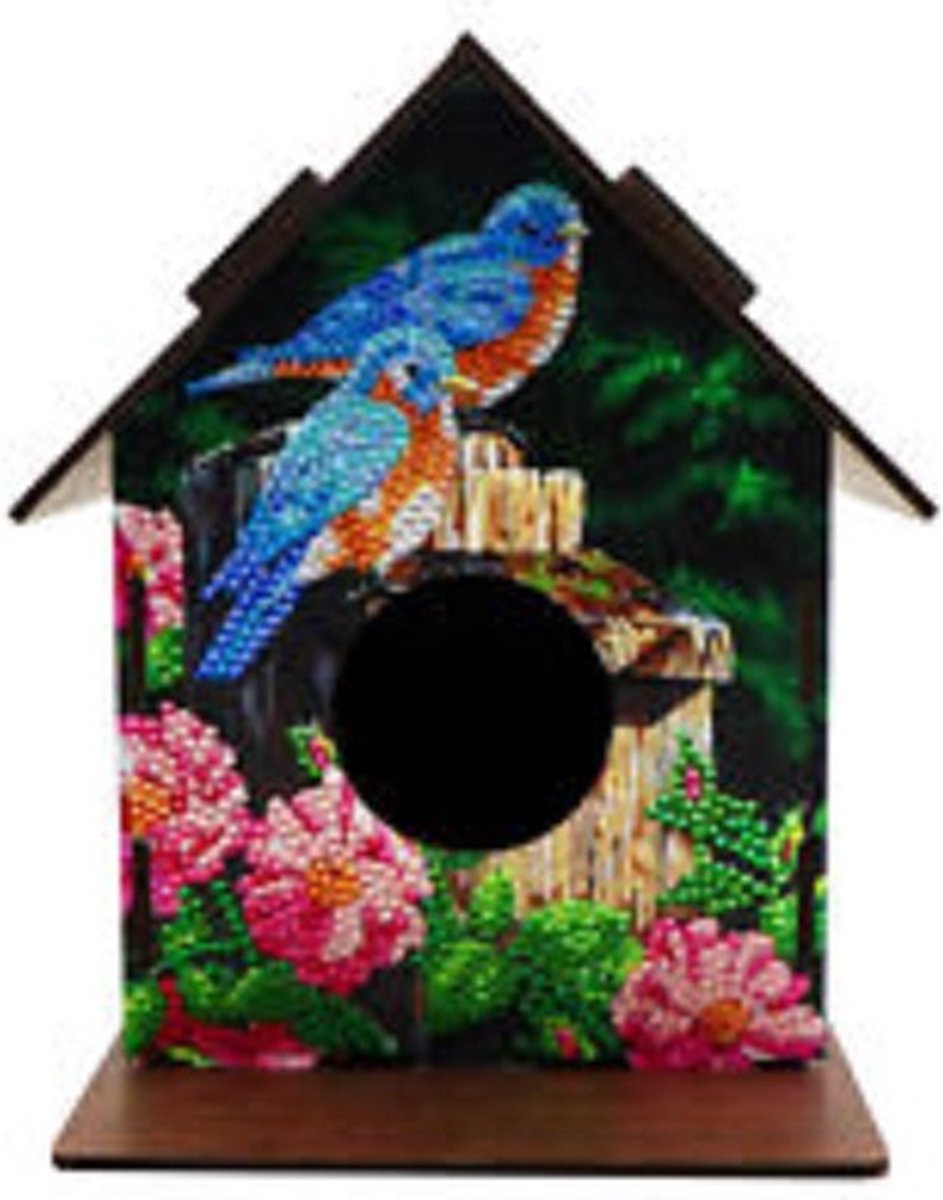 Diamond painting - bouwpakket - vogelhuisje - 02