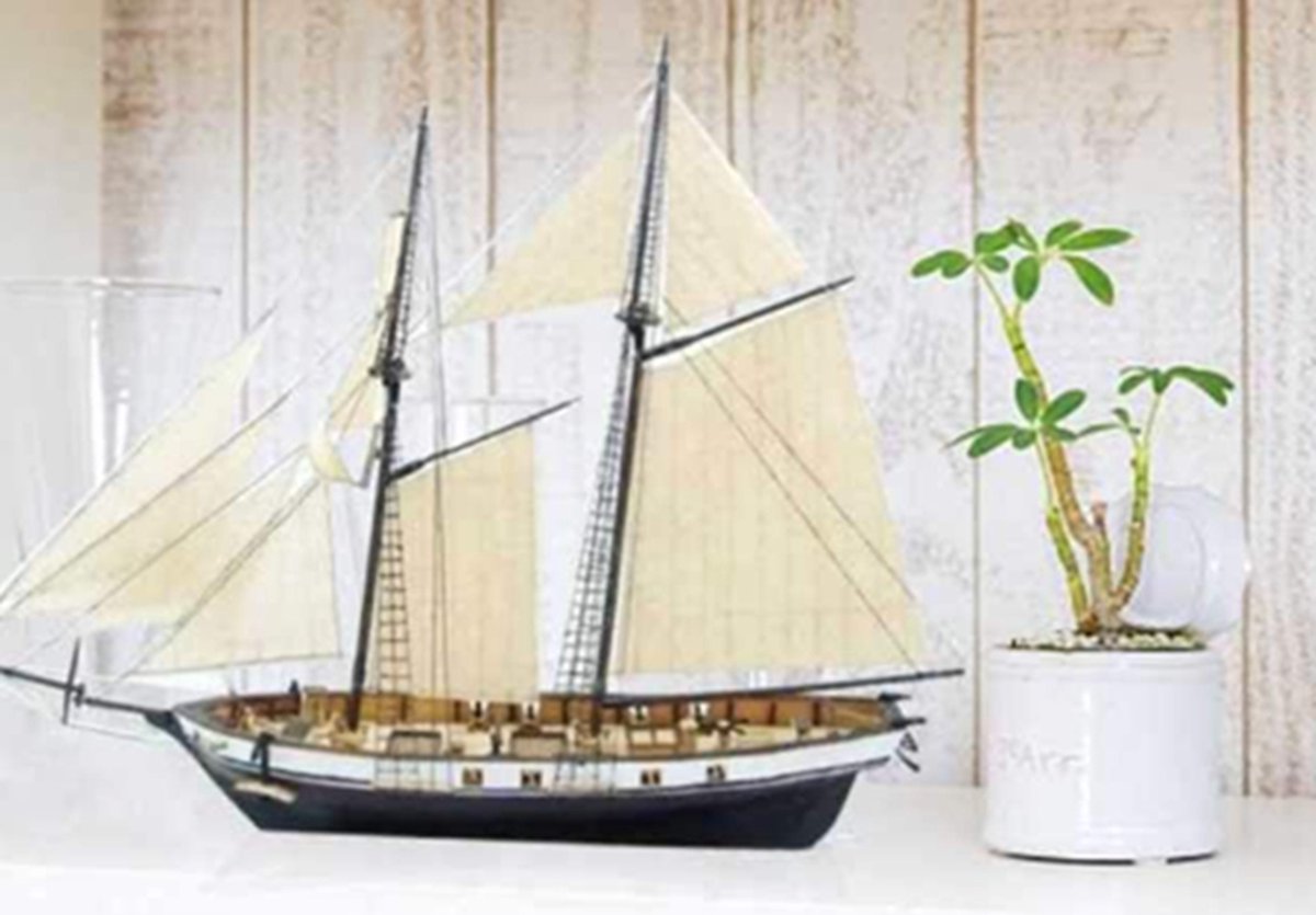 Zeilschip Houten Model 1:130 DIY Kit - Klassieke Schip Assemblage en Decoratie