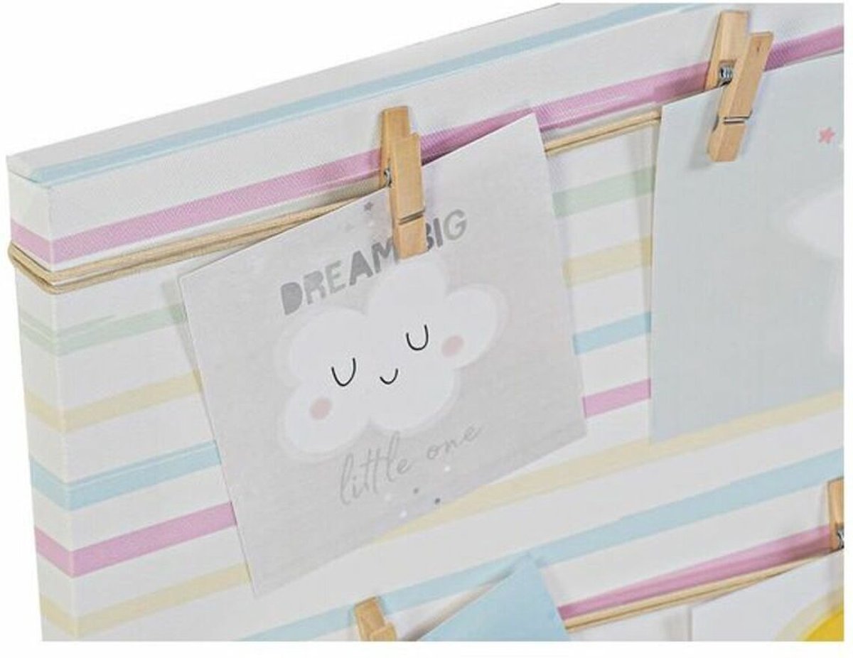 Fotolijstje DKD Home Decor Sunshine Multicolour Canvas Baby 50 x 2 x 50 cm