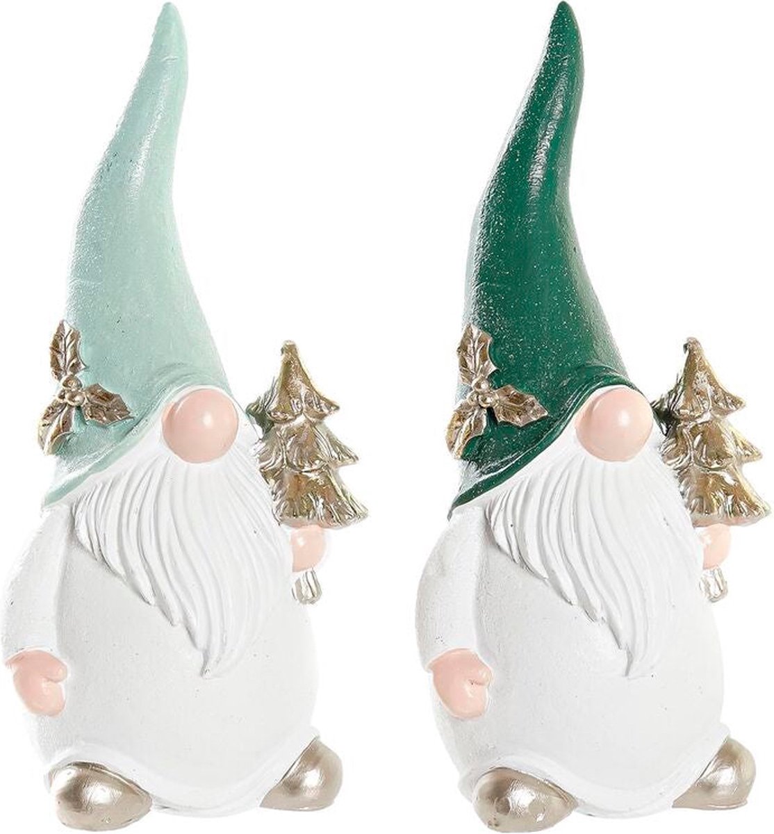 Kerstversiering DKD Home Decor Hars (8 x 7 x 20 cm) (2 Stuks)