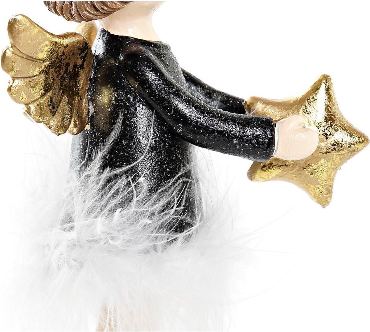 Kerstversiering DKD Home Decor Hars Engel (8 x 9 x 20 cm) (2 Stuks)