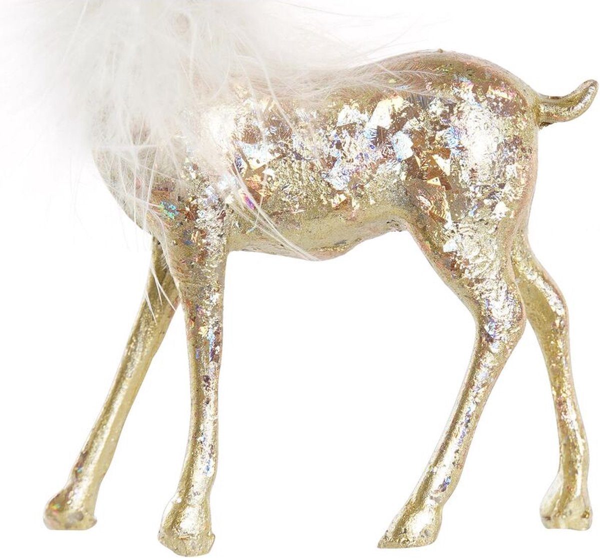 Kerstversiering DKD Home Decor Hars Rendier (8 x 4 x 12 cm)