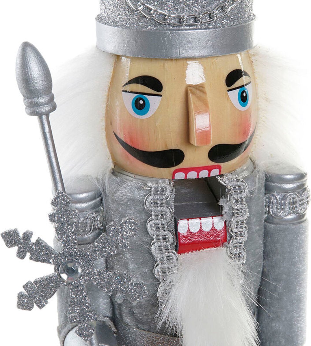 Kerstversiering DKD Home Decor Hout Notenkraker (9 x 8 x 38 cm) (2 Stuks)