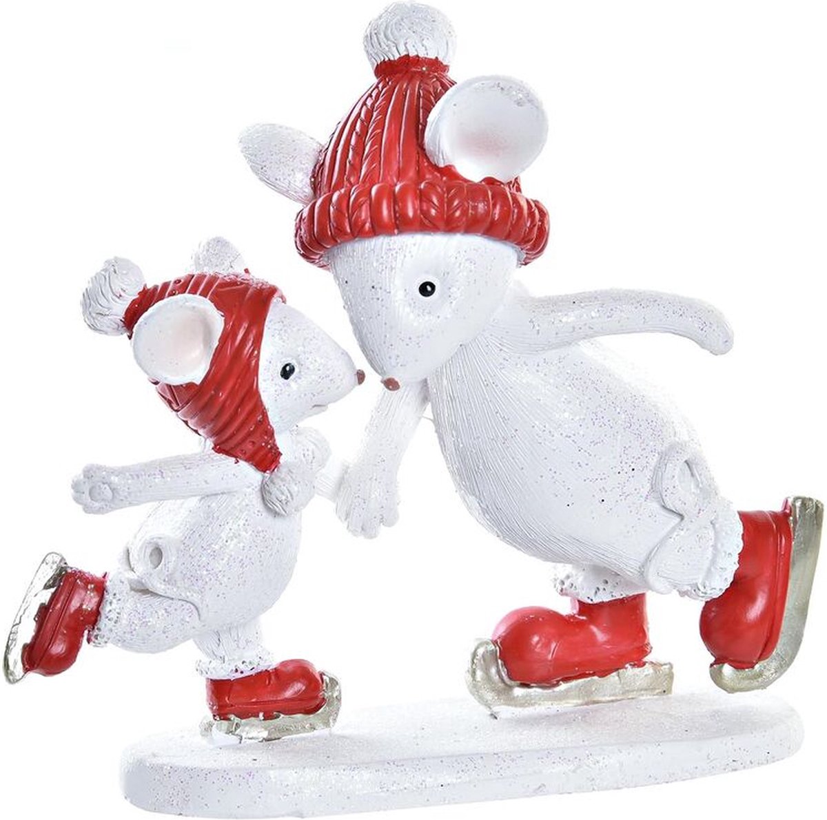 Kerstversiering DKD Home Decor Muis Hars (9,5 x 3,5 x 9 cm)