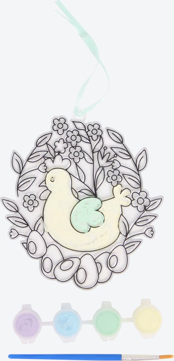 Maak je eigen zonlichtvanger kip - pasen - easter - lente - diy - verven