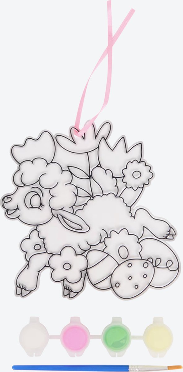 Maak je eigen zonlichtvanger schaap - pasen - easter - lente - diy - verven