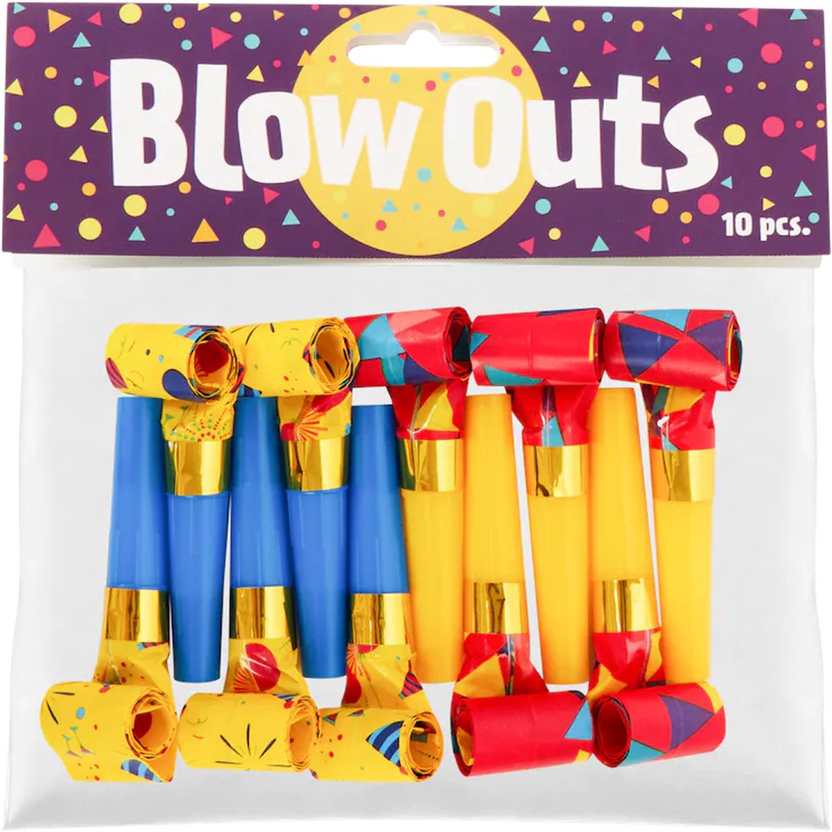 Roltongen 10 stuks - Toeters - Feesttoeters