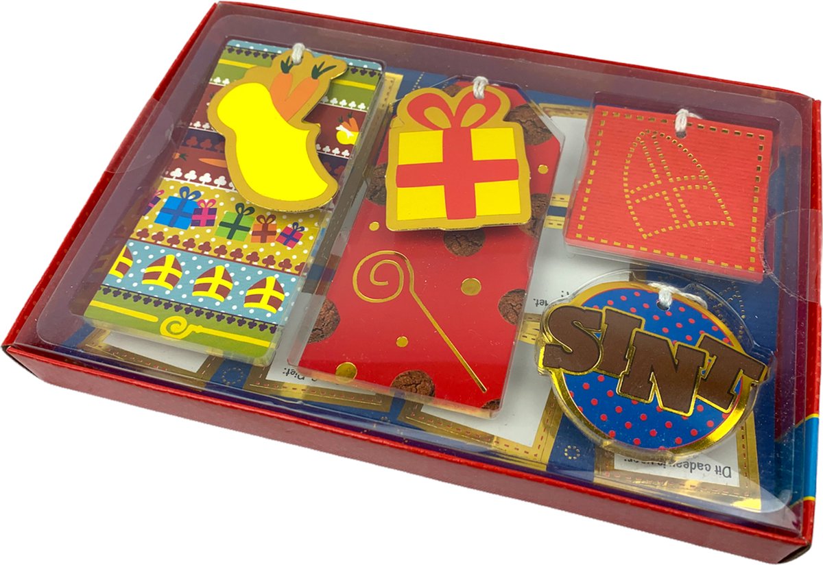 Sint Cadeau label & sticker set - 46 delig voor al je sinterklaas cadeaus