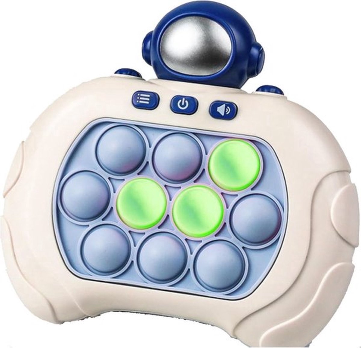 Pop It game - Astronaut - Pop It Spel - V3 Quick push - Spel - Speelgoed - Educatief Speelgoed - Game - Game Controller - Fidget Toy - Quick Push - Montessori Speelgoed - Anti Stress Speelgoed - Inclusief Licht en Geluidseffecten