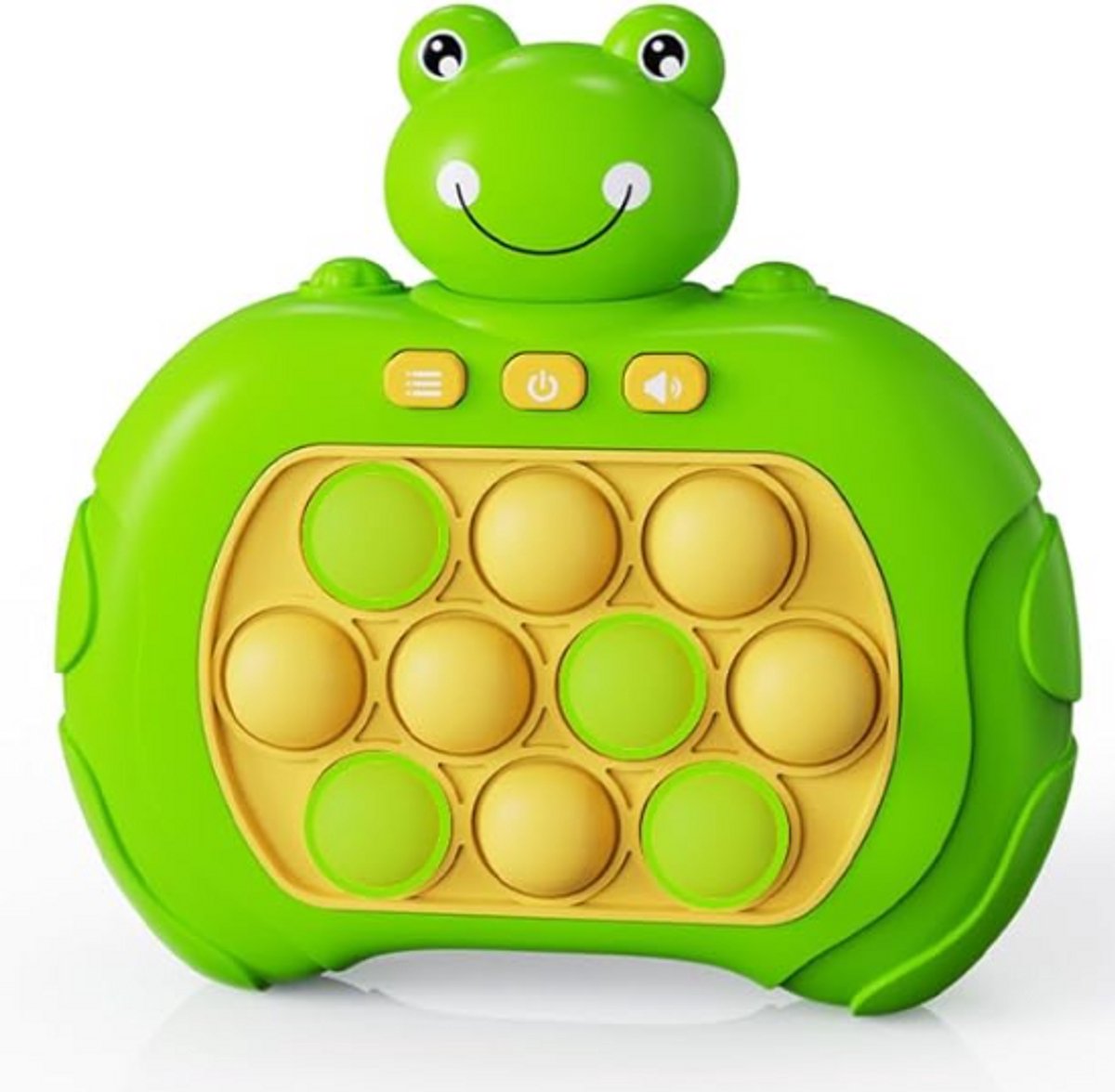 Pop It game - Kikker groen - Pop It Spel - V3 Quick push - Spel - Speelgoed - Educatief Speelgoed - Game - Game Controller - Fidget Toy - Quick Push - Montessori Speelgoed - Anti Stress Speelgoed - Inclusief Licht en Geluidseffecten - Nieuw Model