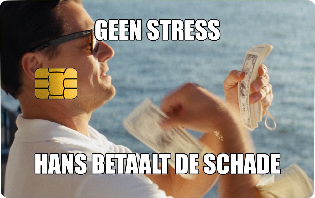 DODO Covers - Hans Betaalt De Schade / Pinpas Sticker / Pimp je pas / Creditcard sticker / Kleine chip / Passticker / Bankpas Sticker