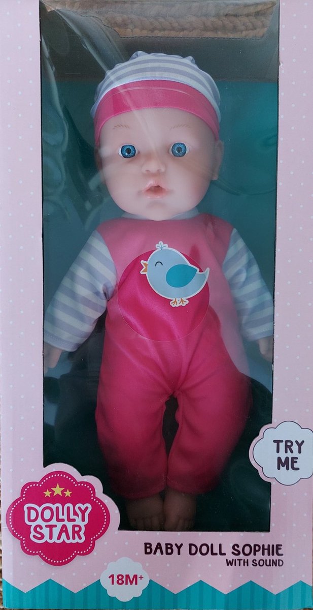 Baby Doll pop Sophie - Dolly Star- Baby Doll met geluid