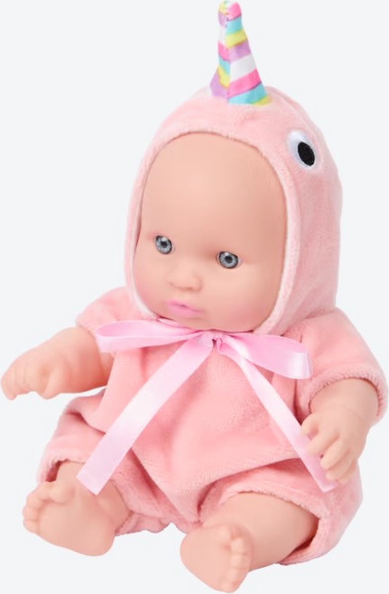 Dolly Star Babypop met Dierenpakje 20 cm Eenhoorn