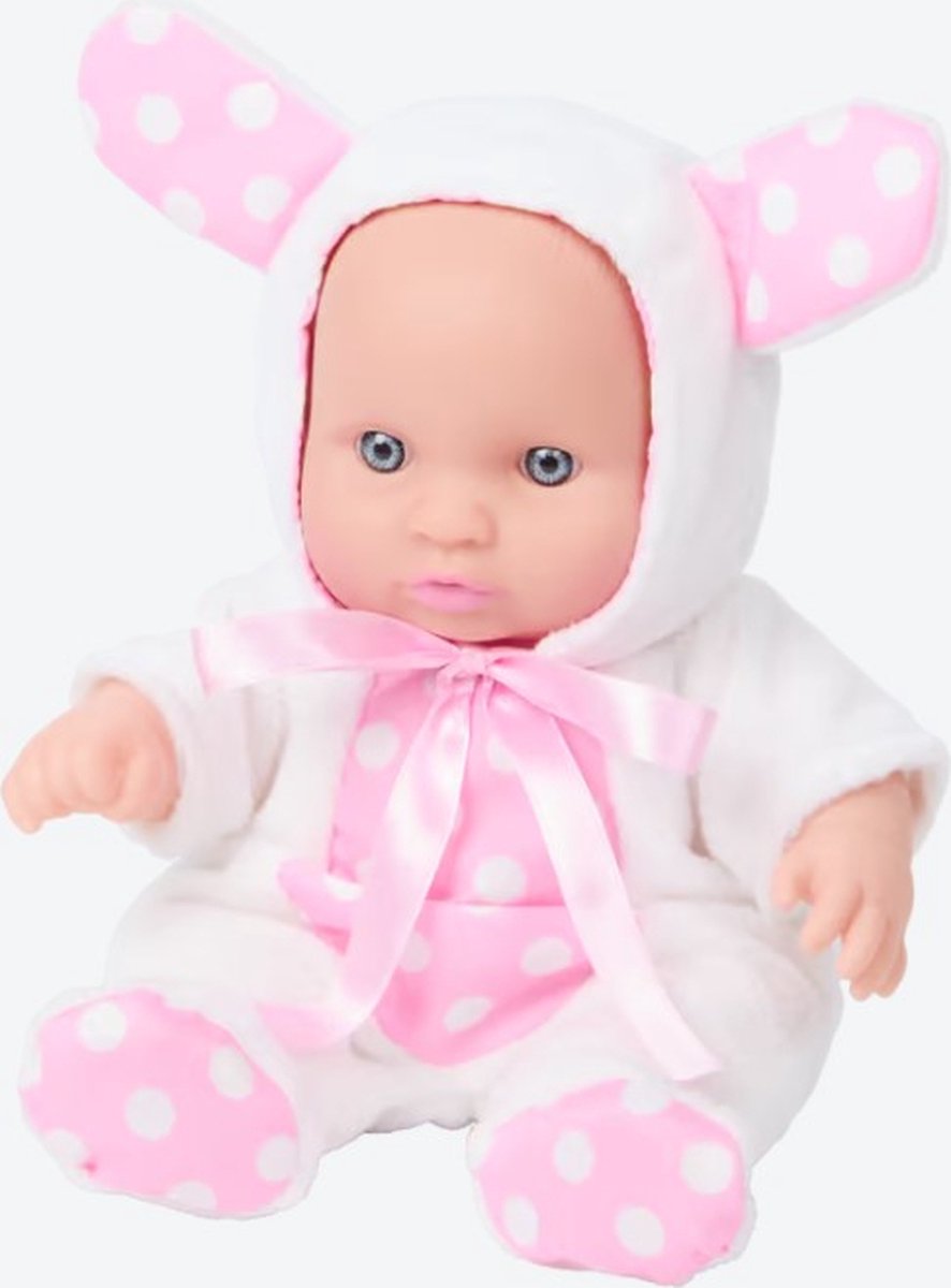 Dolly Star Babypop met Dierenpakje 20 cm Haas