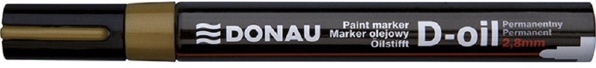 Donau Olie Marker Goud - Permanent, Waterdicht, 2.8mm