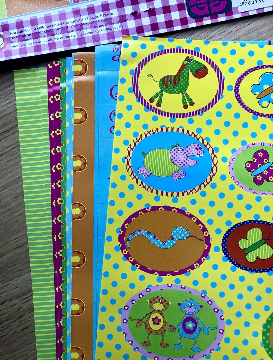 12 delige set Decoratiepapier/Scrapbookpapier