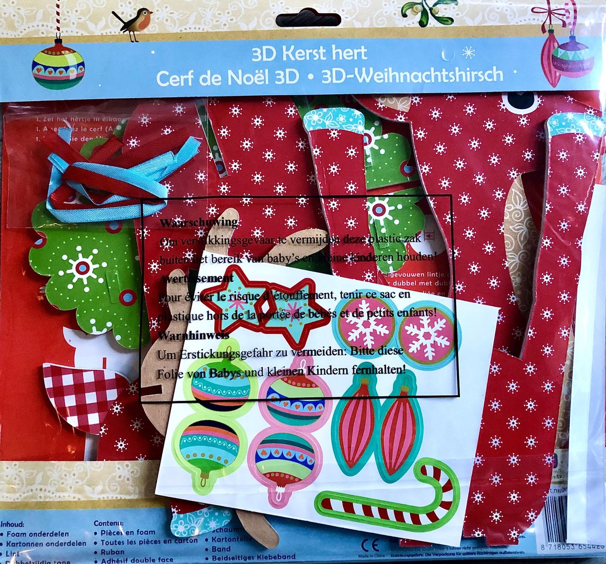 3D Kerst hert, rendier maken