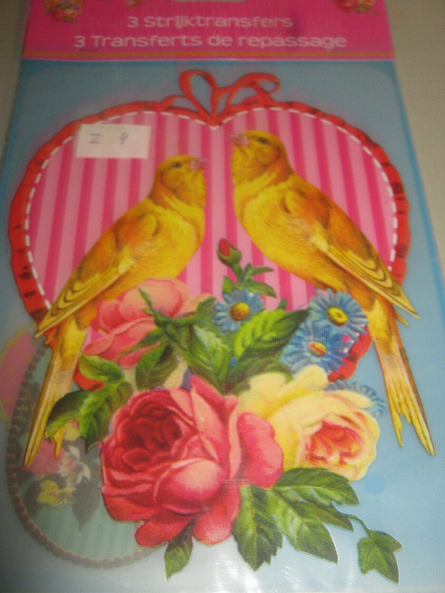 Strijktransfers applicaties 3 stuks assortie