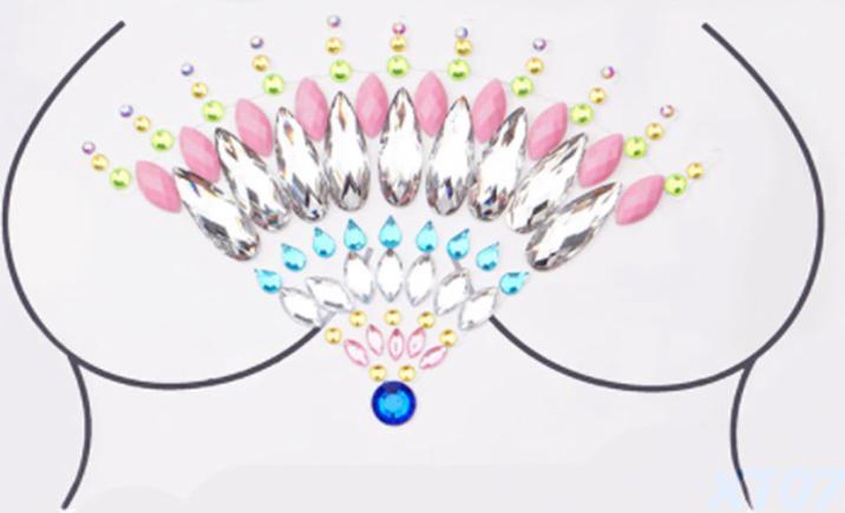  ® Sticker lichaamsdecoratie type A.