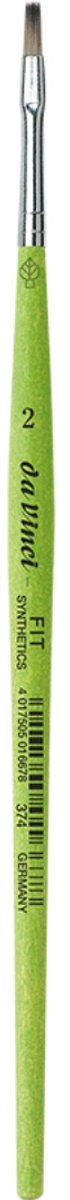 Da Vinci FIT SYNTHETICS plat penseel serie 374 maat 2