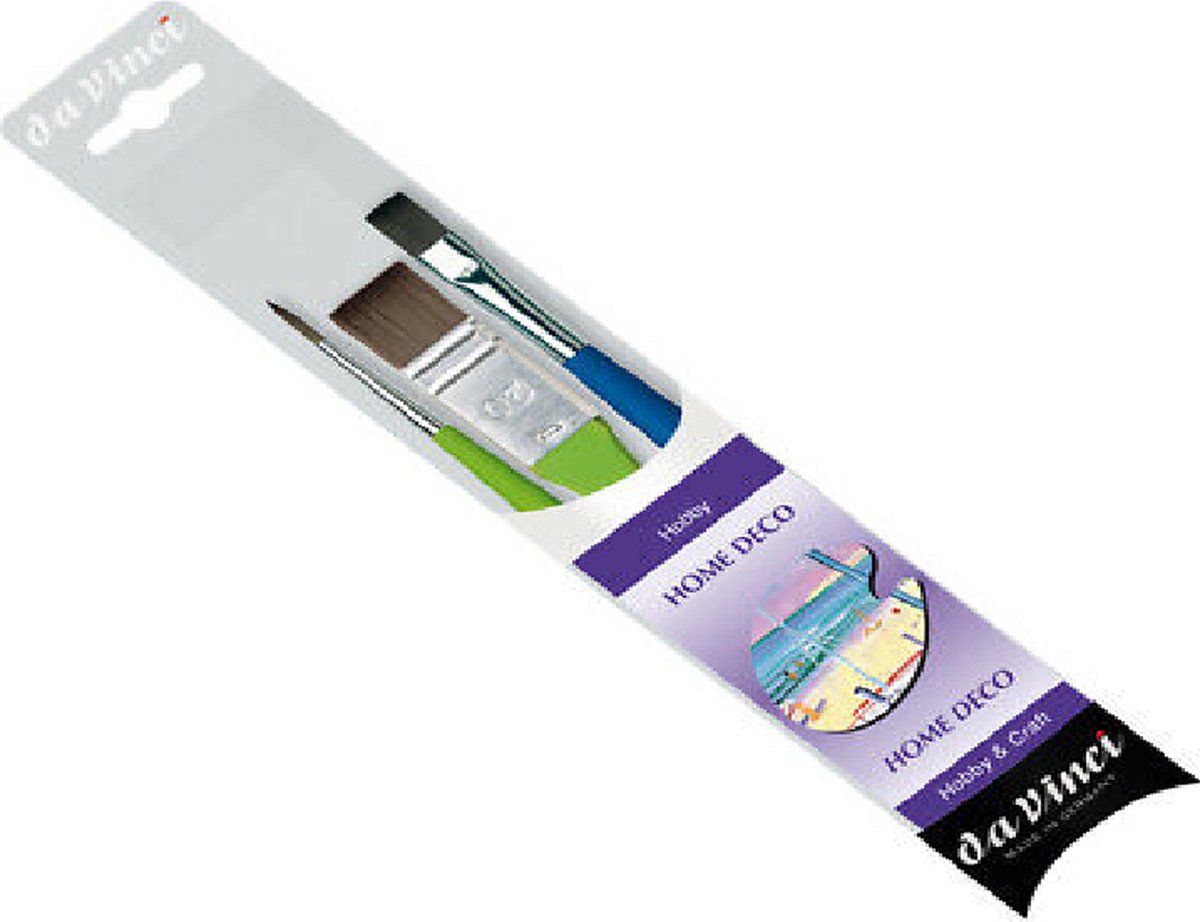 Da Vinci Home Deco Brushes - 3 stuks Plat