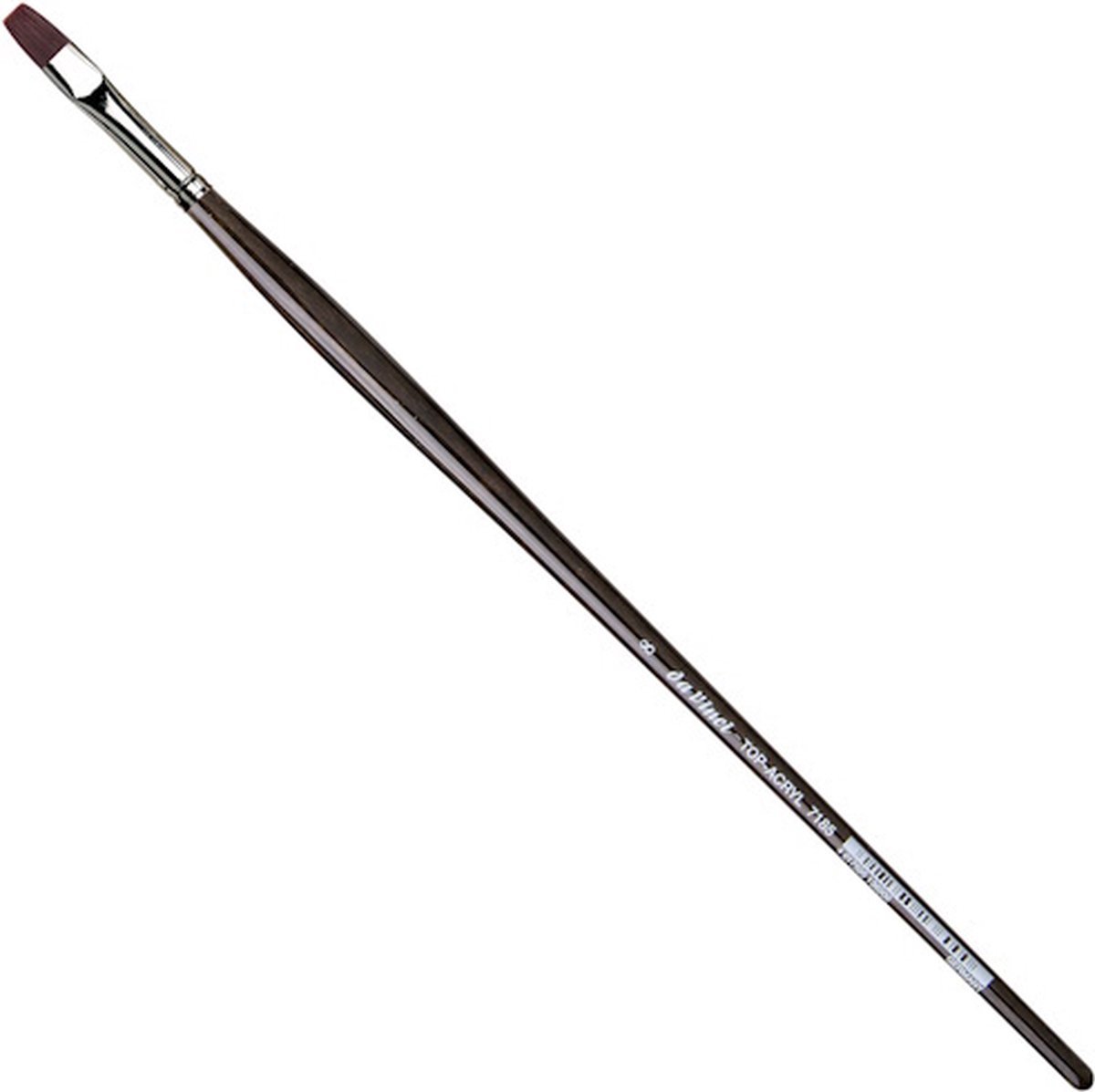 Da Vinci Top Acrylpenseel 7185 Plat Synthetische haren Nr. 8