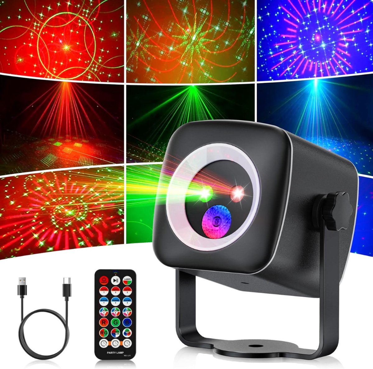     Kinderen - Discobal - Feestverlichting met Afstandsbediening - Zwart