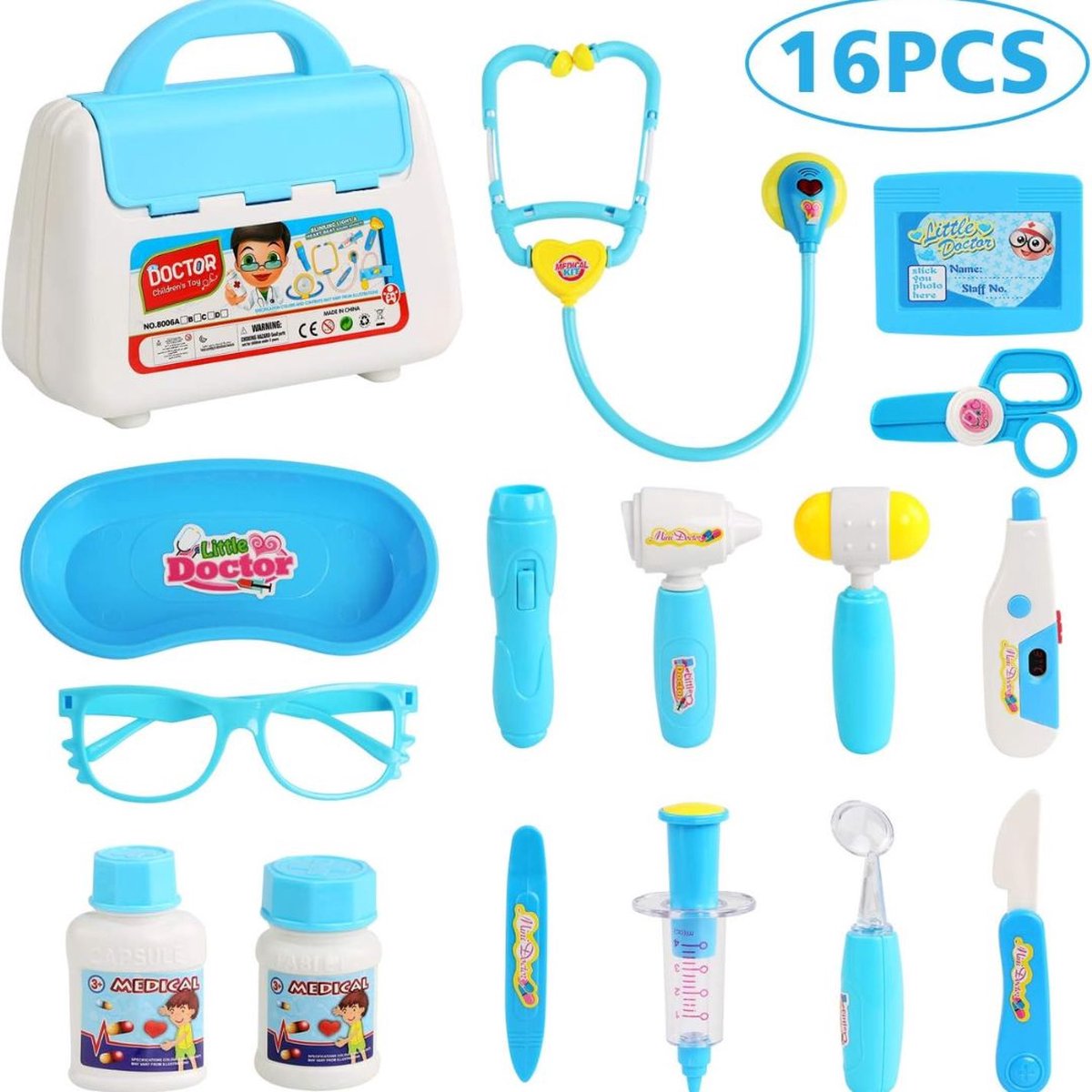 DailySupplies® Dokterset Speelgoed - Dokterhas Kind - Montessori Kinderspeelgoed 2 Jaar