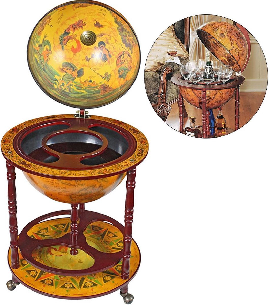   Globebar -   bar - Whiskey Set - Bijzettafel - Authentiek