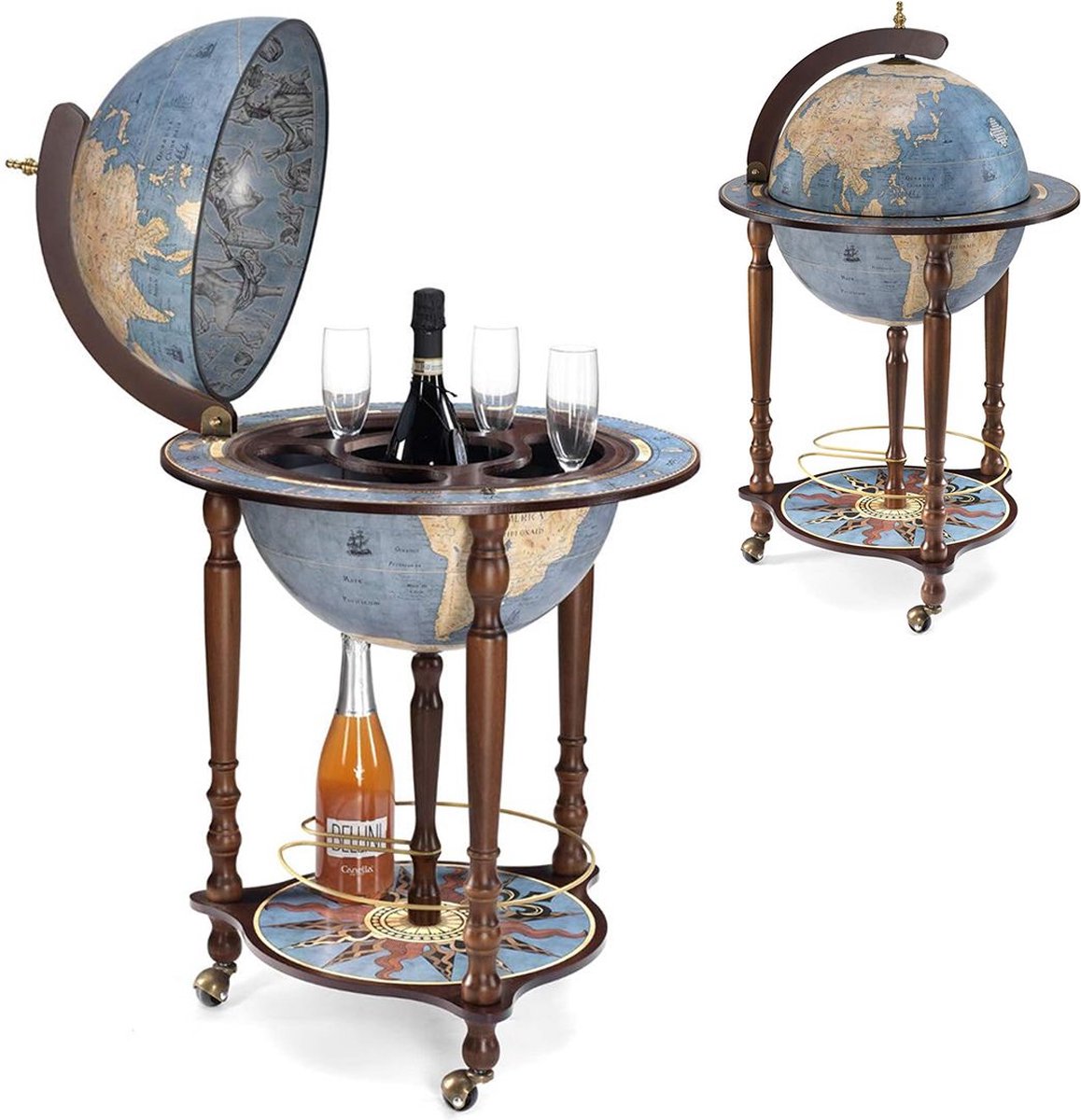   Globebar -   bar - Whiskey Set - Bijzettafel - Authentiek